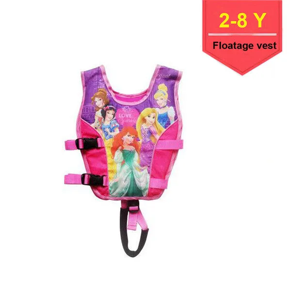 2-6 Years Baby Swim Vest Float Kid Swim Trainer Boy Girl Buoyancy Swimwear Child Life Vest Buoy Swimming Circle Pool Accessories