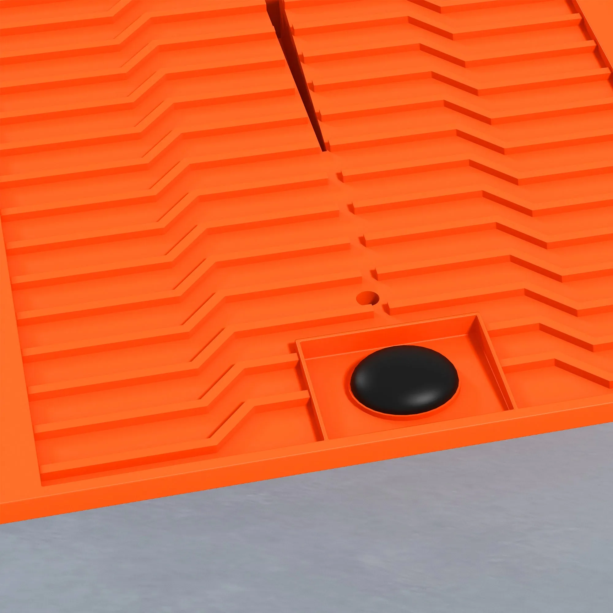 2.5 Ton Plastic Car Lifting Ramps Automotive Vehicle Garage, Orange