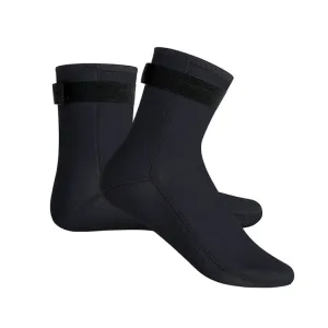 3mm Waterproof Long Beach Diving Socks Warm Non-slip Snorkeling Socks, Size: S(Black)