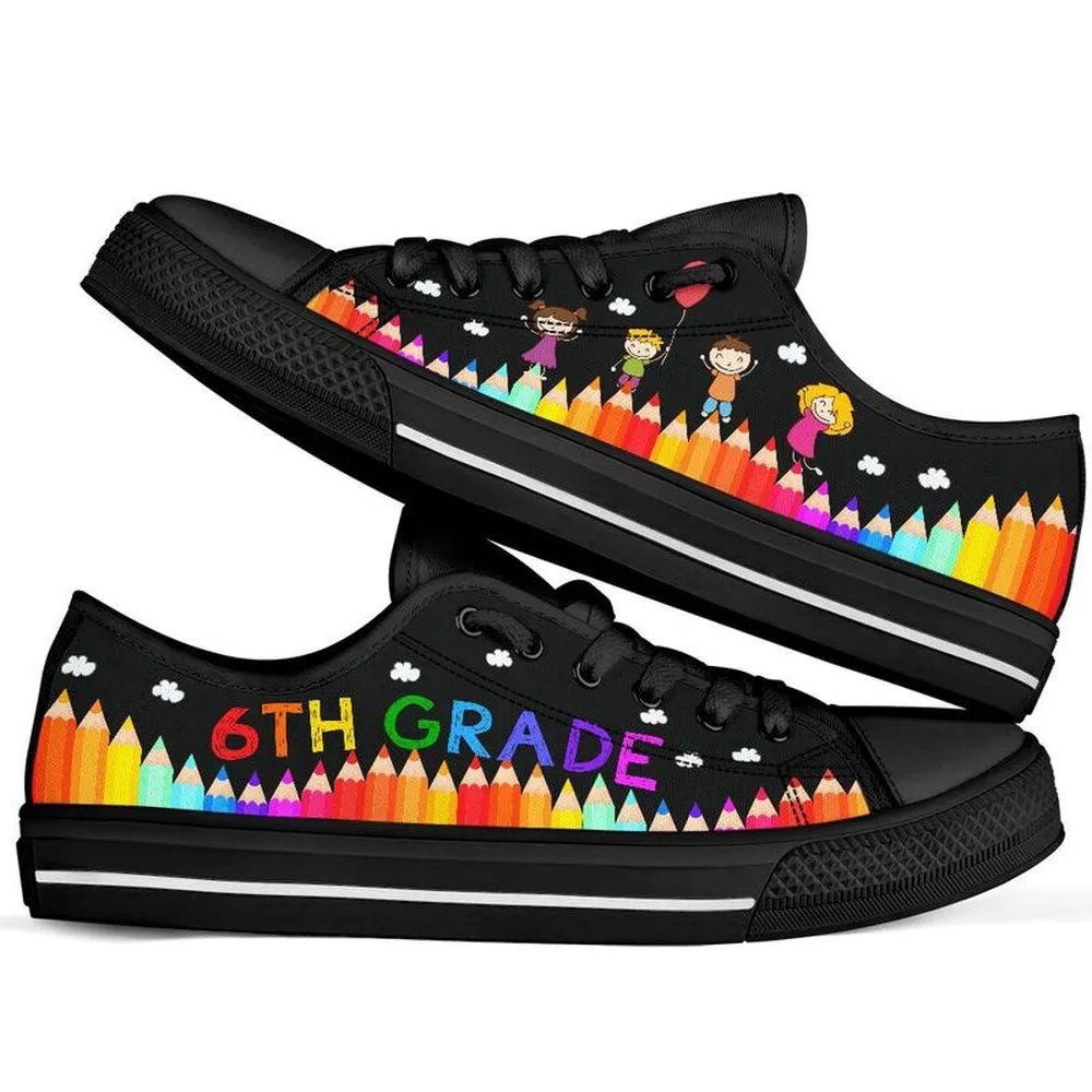 6Th Grade Abc Low Top Shoes, Teacher Shoes, Low Top Sneakers