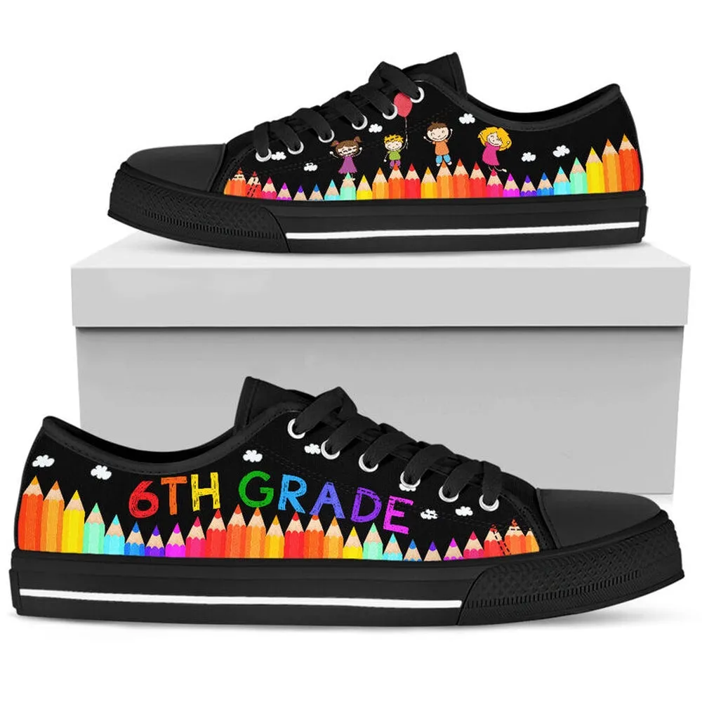 6Th Grade Abc Low Top Shoes, Teacher Shoes, Low Top Sneakers