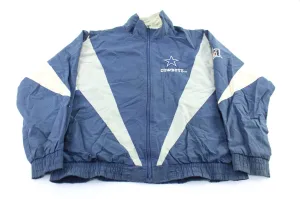 90's Dallas Cowboys Embroidered Pro Player Zip Up Jacket