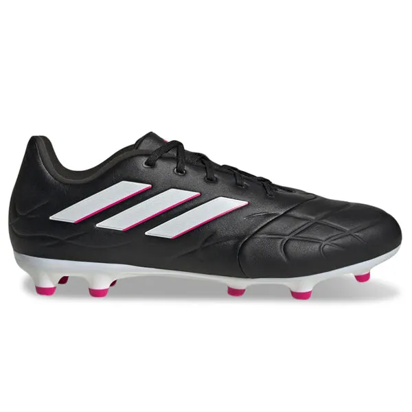 adidas Copa Pure.3 Firm Ground Soccer Cleats (Core Black/White/Pink)