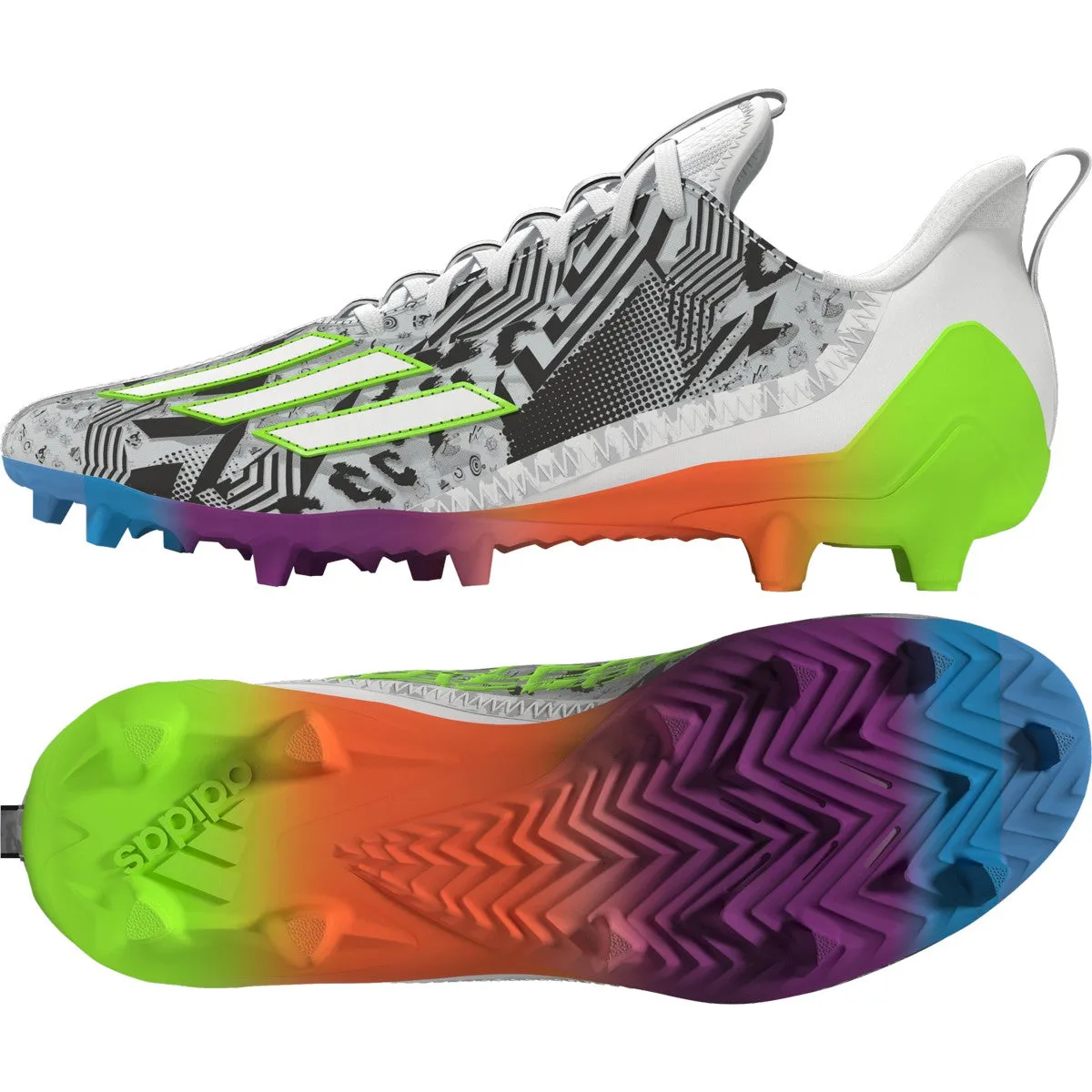 adidas Men's Adizero 12.0 Mismatch Football Cleats