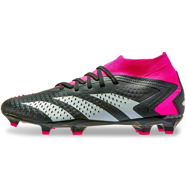 adidas Predator Accuracy.2 Firm Ground Soccer Cleats (Core Black/Shock Pink)