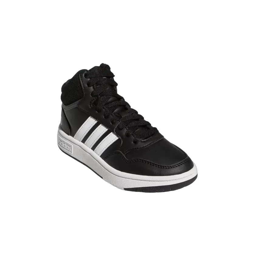 Adidas scarpa sneakers da ragazzi Hoops Mid 3.0 GW0402 nero-bianco