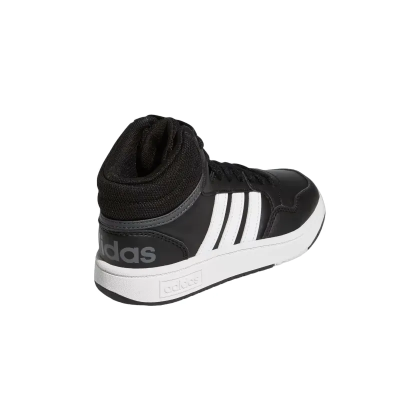 Adidas scarpa sneakers da ragazzi Hoops Mid 3.0 GW0402 nero-bianco