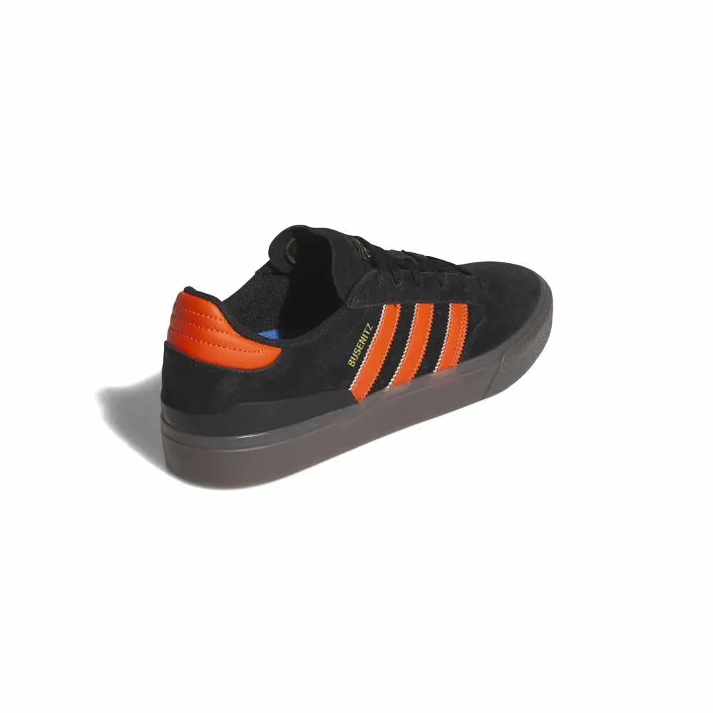 Adidas Skateboarding Busenitz Vulc 11 Core Black Coral Orange Gum Skate Shoes