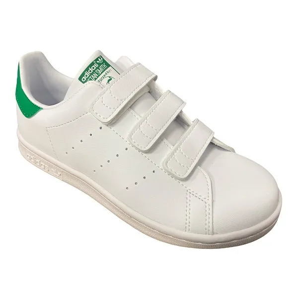 Adidas sneakers con strappo da bambino Stan Smith CF C FX7534 white-green