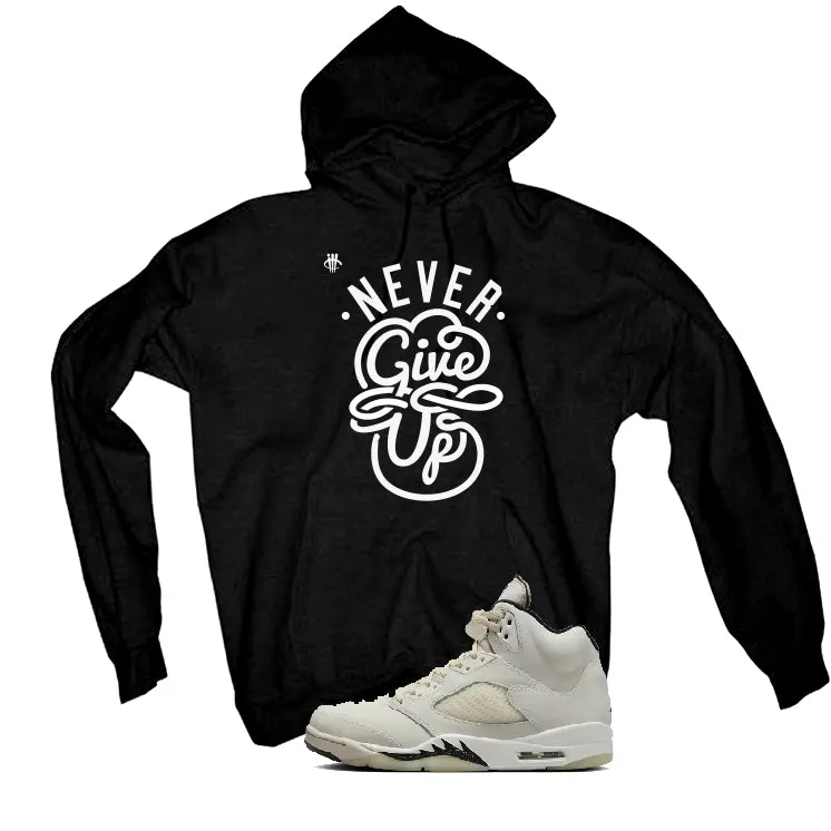 Air Jordan 5 SE “Sail” | illcurrency Black T-Shirt (Never Give Up)