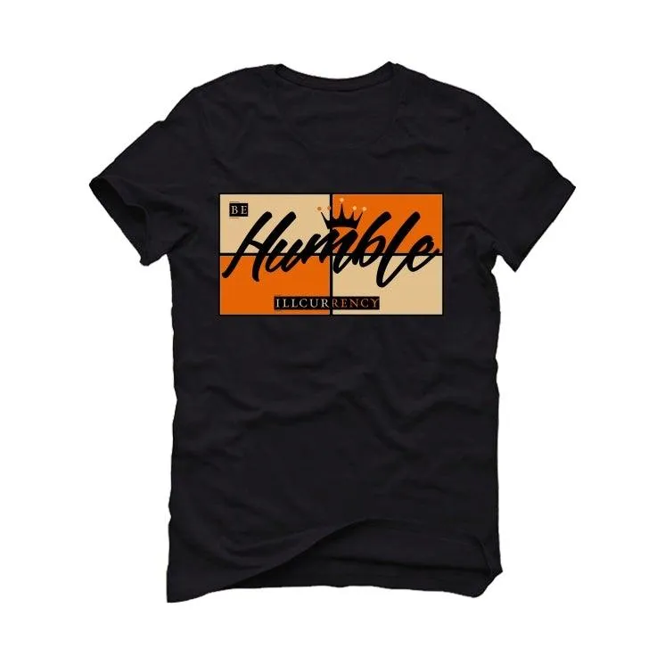 Air Jordan RETRO 1 (Orange black) 2019 Black Shirt (Be Humble)