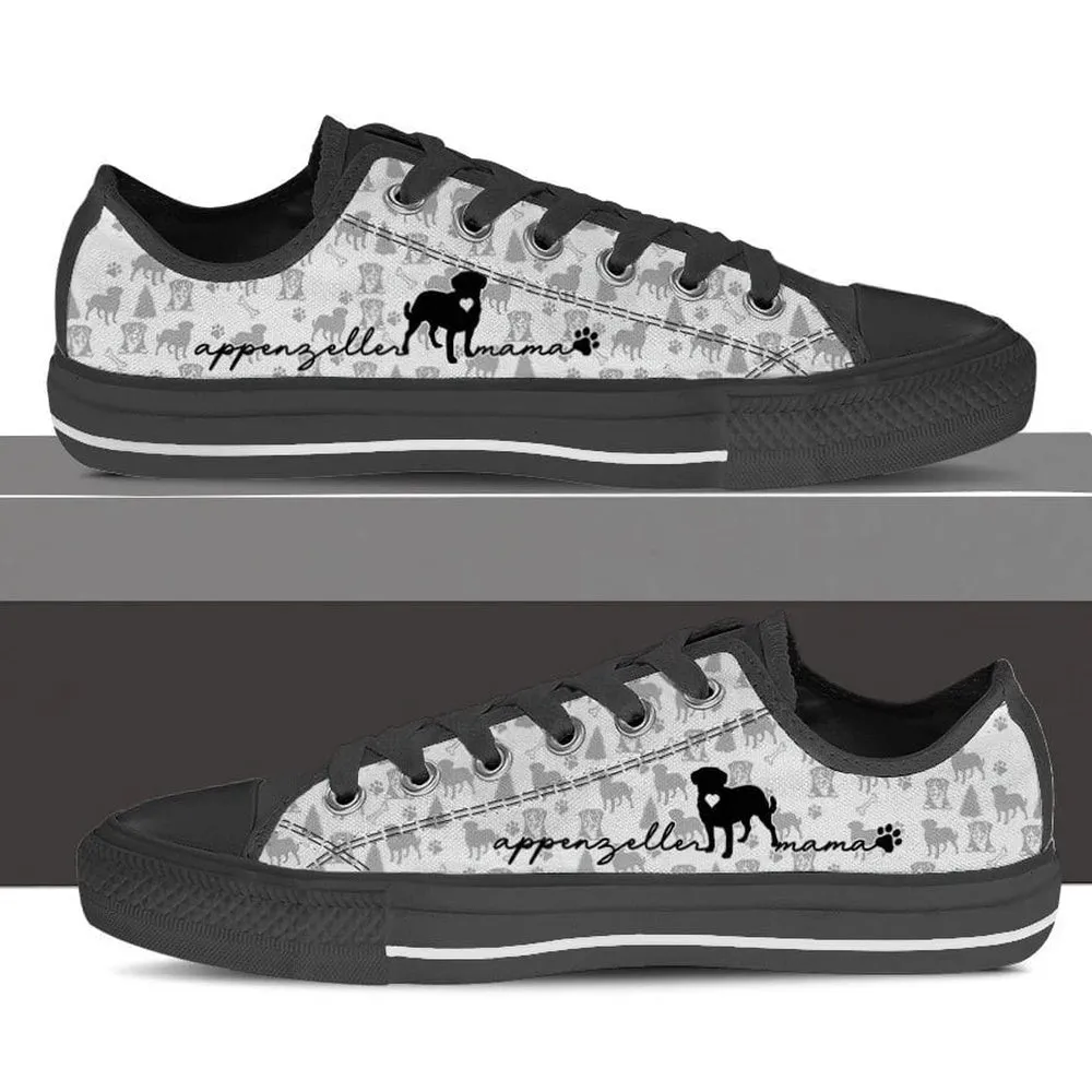 Appenzeller Sennenhund Low Top Shoes, Dog Printed Shoes, Canvas Shoes For Men, Women