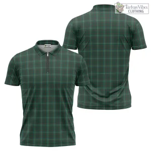 Armagh County Ireland Tartan Zipper Polo Shirt