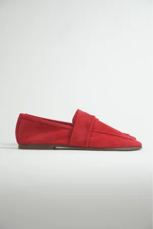 Art. 06 Loafer in Suede Rosso