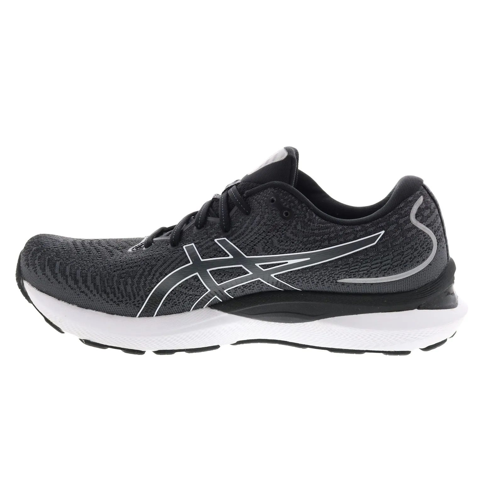 Asics Gel-Cumulus 24 Mens Black Leather Extra Wide Athletic Running Shoes