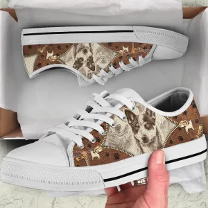 Australian Cattle Dog Low Top Shoes - Low Top Sneaker - Dog Walking Shoes Men Women, Cat Canvas Shoes