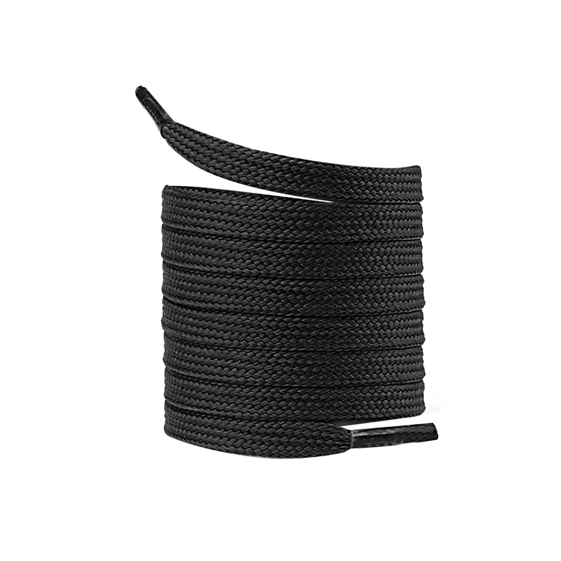 Bacca Bucci Sneaker Shoe Laces | Flat | Black- Black