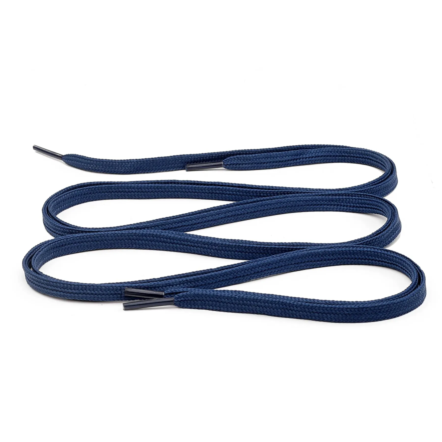 Bacca Bucci Sneaker Shoe Laces | Flat | Black- Blue