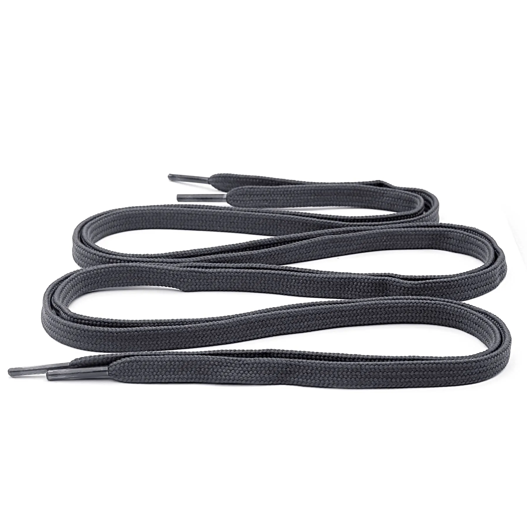 Bacca Bucci Sneaker Shoe Laces | Flat | Black- Grey