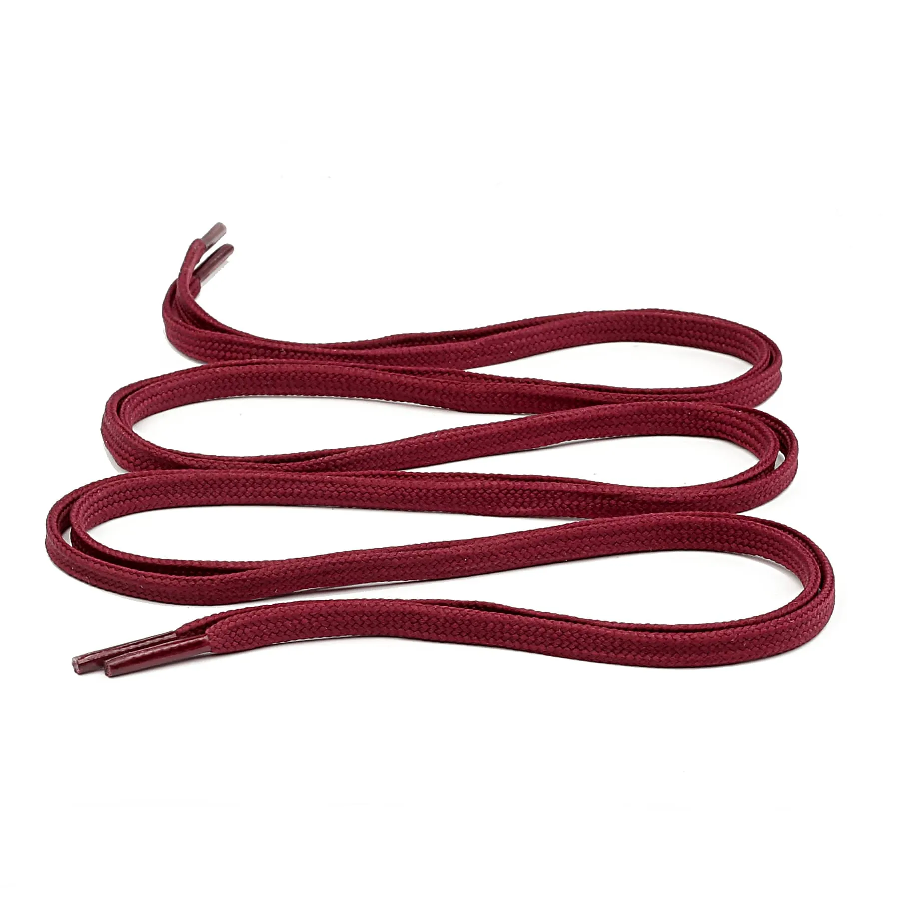 Bacca Bucci Sneaker Shoe Laces | Flat | Black- Maroon