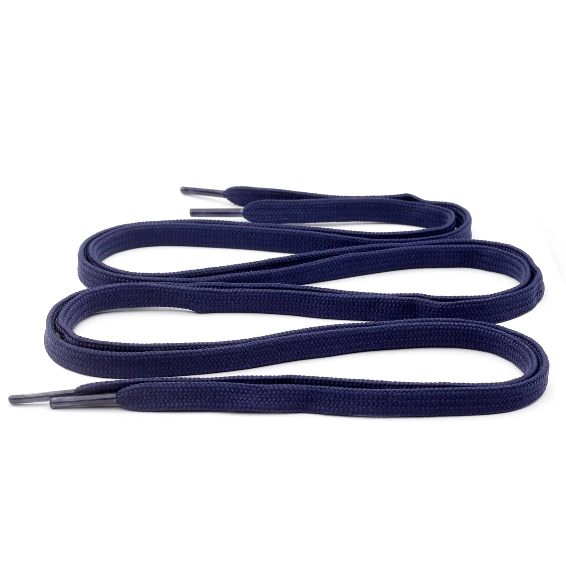 Bacca Bucci Sneaker Shoe Laces | Flat | Black- Navy Blue