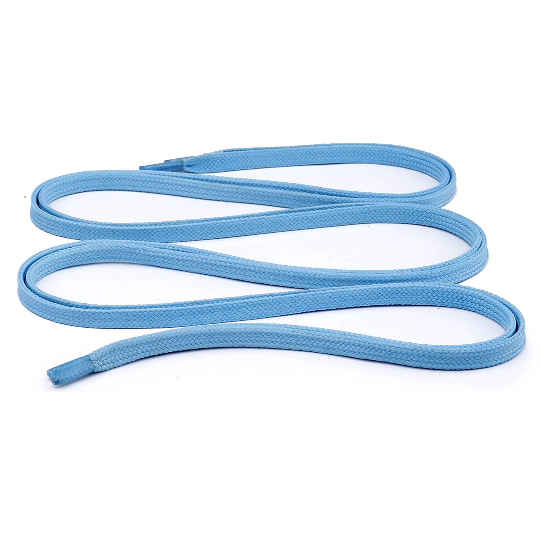 Bacca Bucci Sneaker Shoe Laces | Flat | Black-Sky Blue