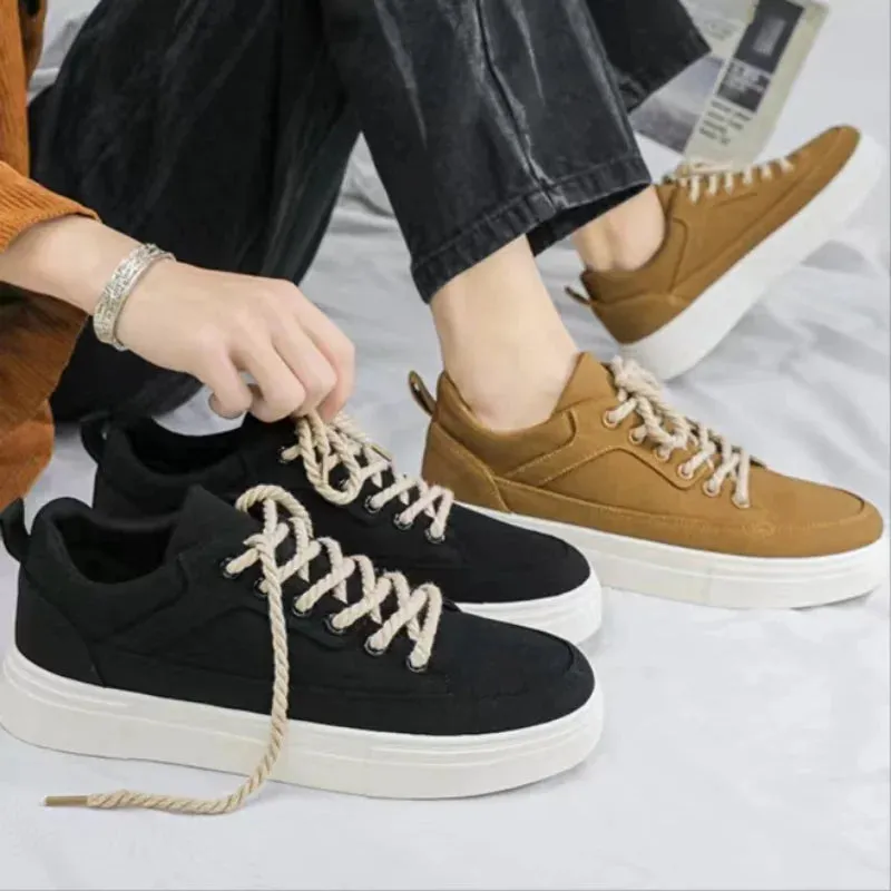 binfenxie  -  Free Shipping Men Shoes Black Vulcanized Sneakers Boys Cheap Flat Comfortable Shoe for Men Spring and Summer Mans Sneakers