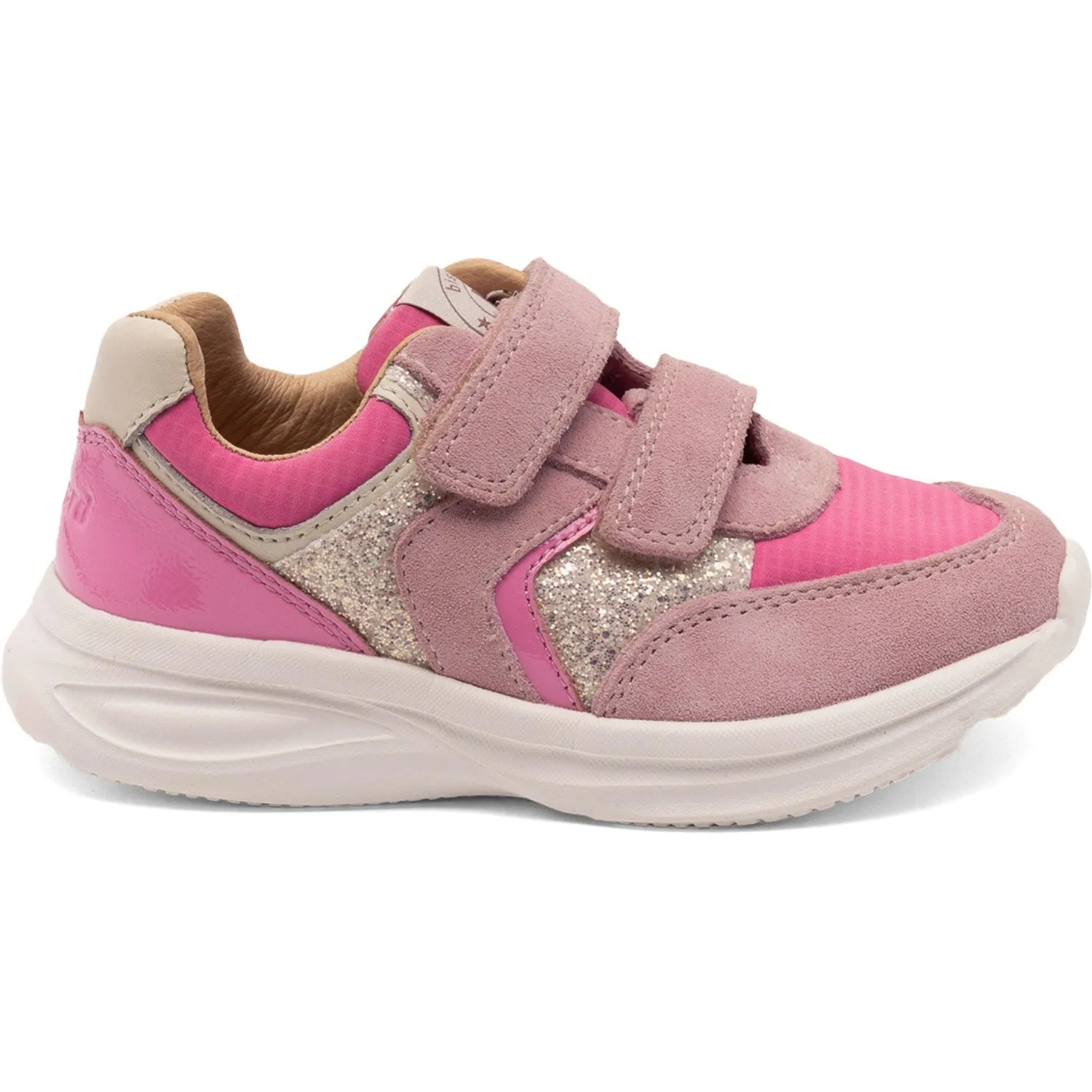 Bisgaard Blush Glitter Yuki Glitter Velcro Shoe