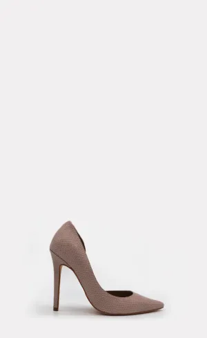 BLONDISH SNAKE BLUSH STILETTO