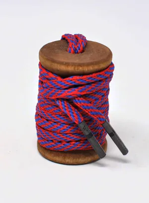 Blue & Red Athletic Oval Golf Laces