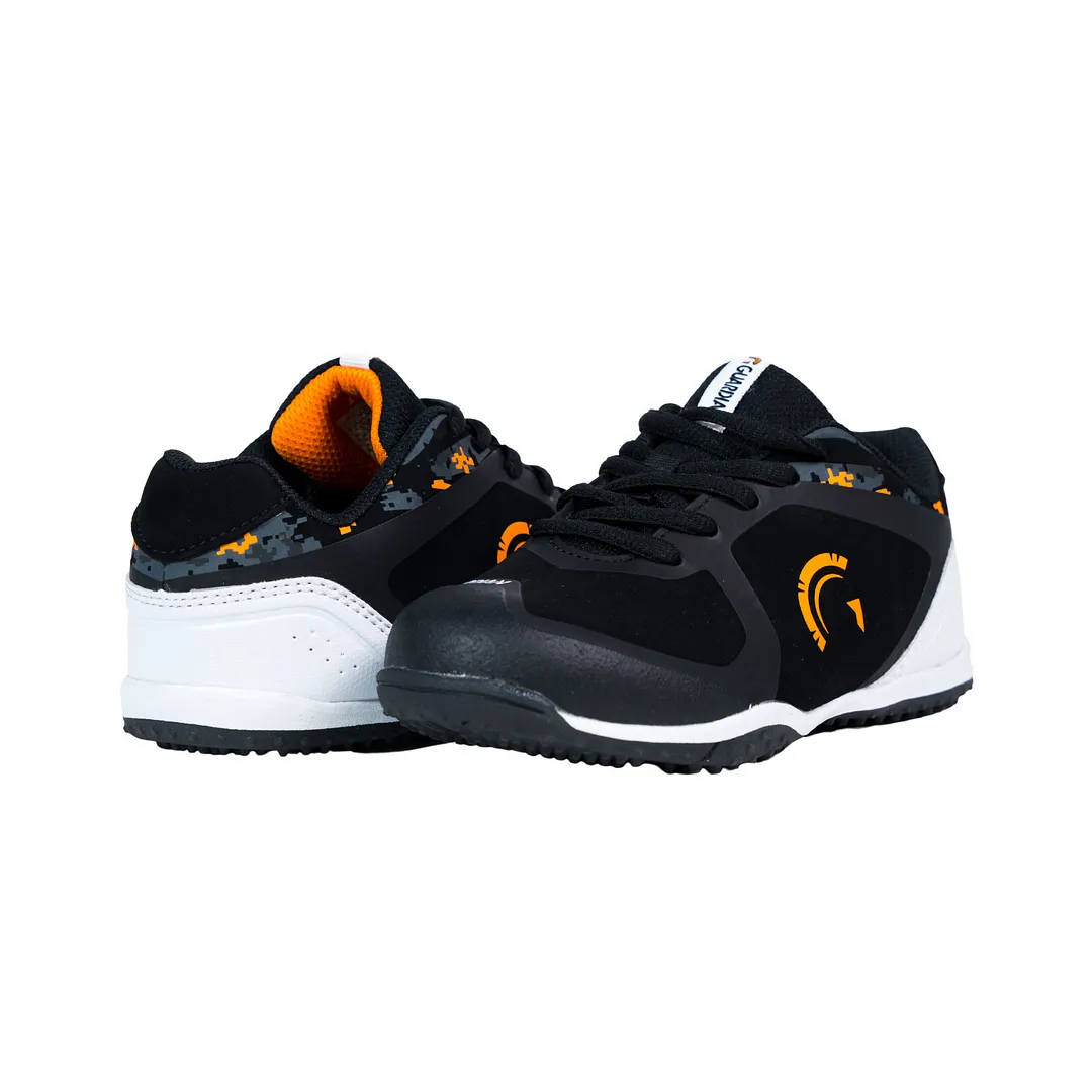 Bolt Youth Low Top Turf Baseball and Softball Shoes (Black/Orange)