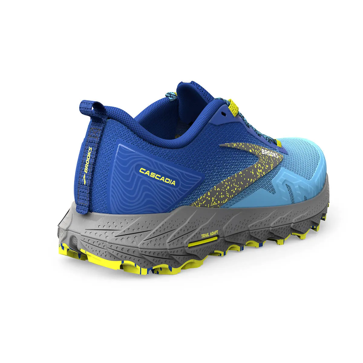 Brooks Cascadia 17 Mens | Blue/surf the Web/sulphur