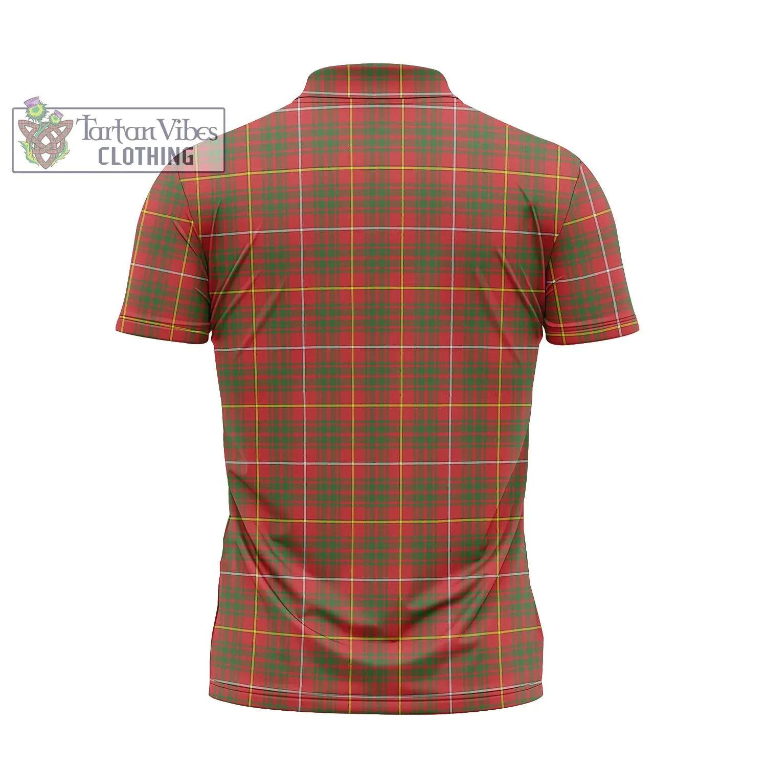 Bruce County Canada Tartan Zipper Polo Shirt