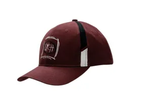 BRUSHED HEAVY COTTON CAP WITH FABRIC INSERTS ON CROWN