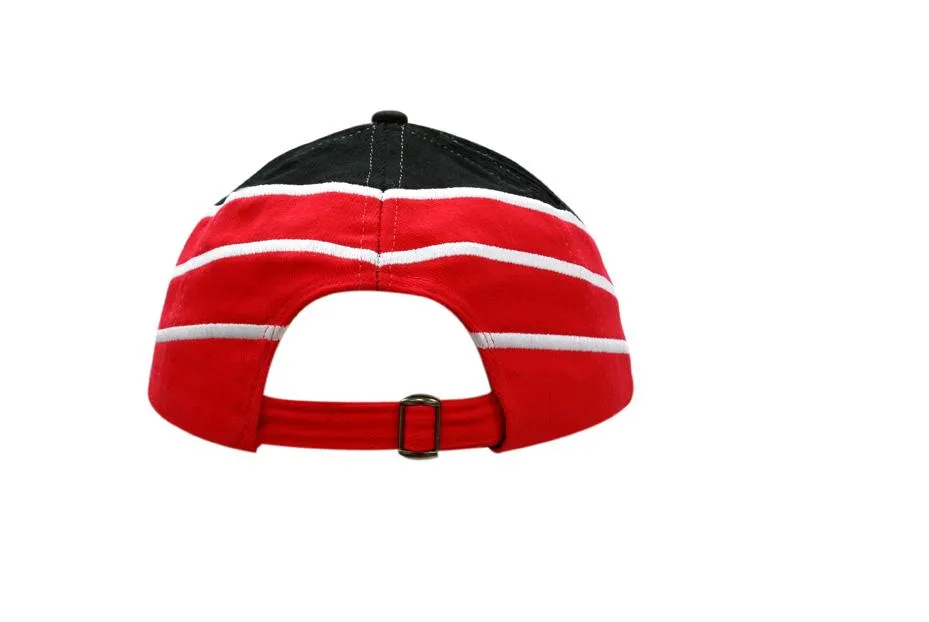 BRUSHED HEAVY COTTON CAP WITH FABRIC INSERTS/EMBROIDERY ON CROWN & PEAK