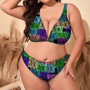 Buxom Voluptuous ( ) Plus Size Bikini Swimsuit