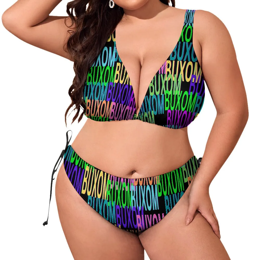 Buxom Voluptuous ( ) Plus Size Bikini Swimsuit