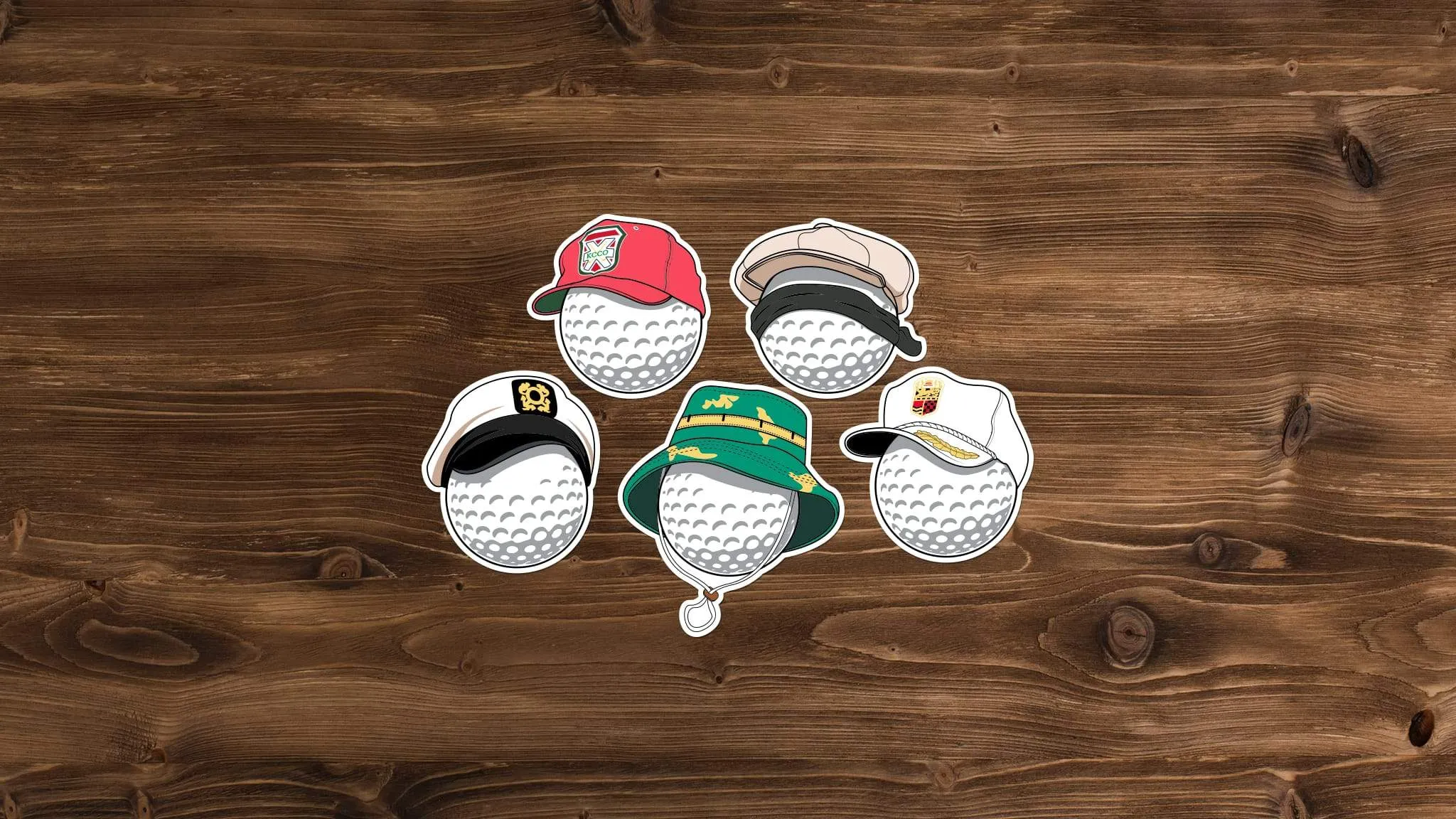 Caddyshack Balls Sticker 5-Pack