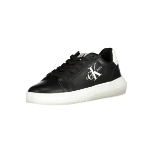 Calvin Klein Sleek Black Lace-Up Sports Sneakers