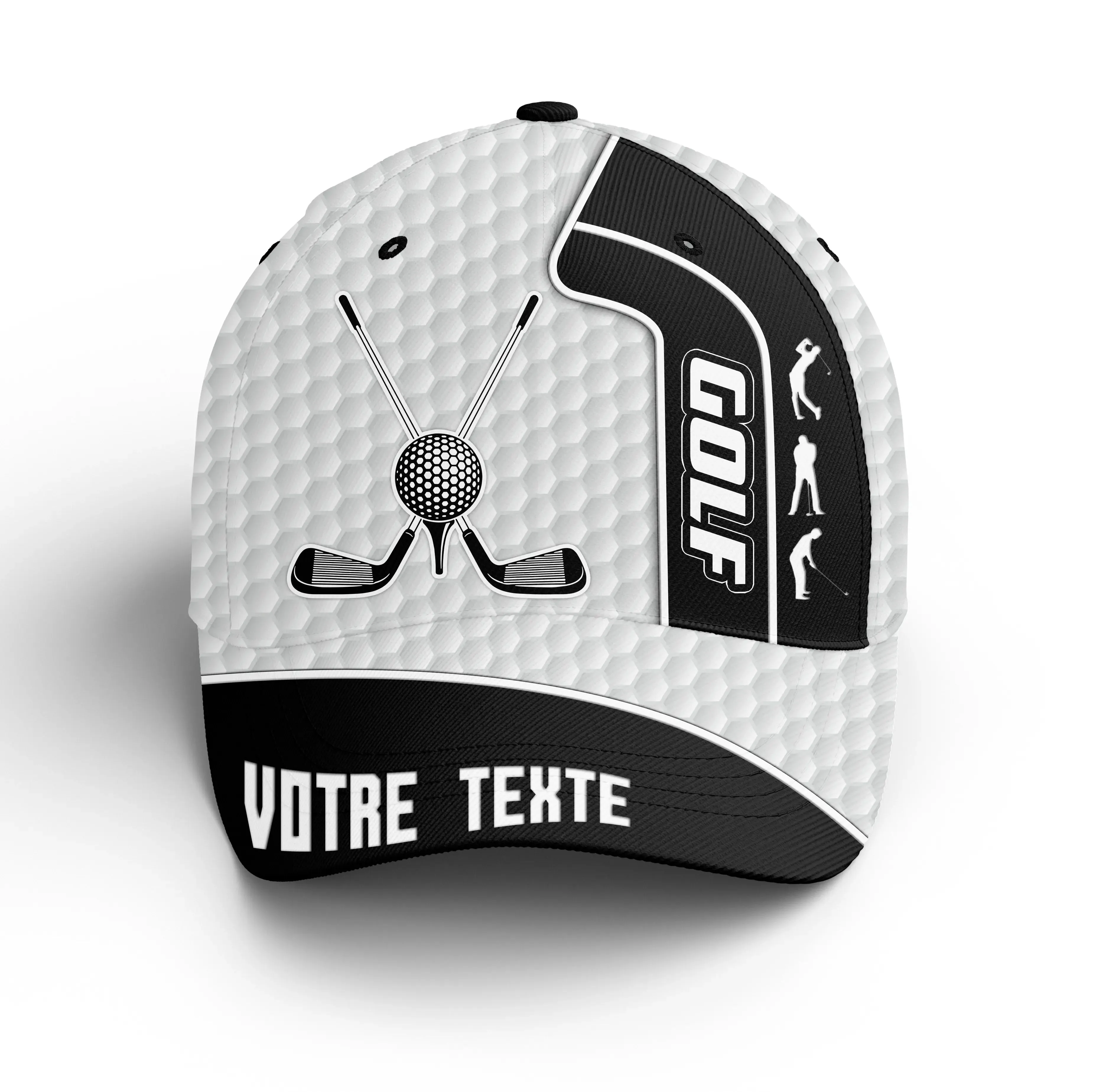 Casquette De Golf Pro-Style, Motifs Balle de Golf, Club de Golf, Cadeau Personnalisé Pour Fans De Golf - CTS25052210