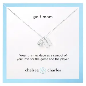 CC Sport Golf Mom Double Charm Necklace