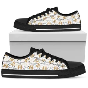 Cocker Women S Low Top Shoe Stylish And Comfortable, Dog Printed Shoes, Canvas Shoes For Men, Women