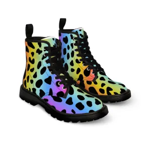 Colorful Jaguar - Inovax Men's Canvas Boots