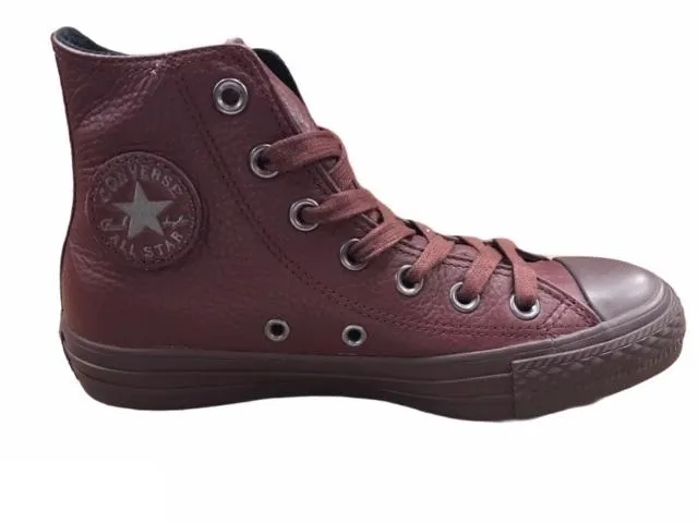 Converse scarpa sneakers da adulti in pelle ctas 155131C bordò