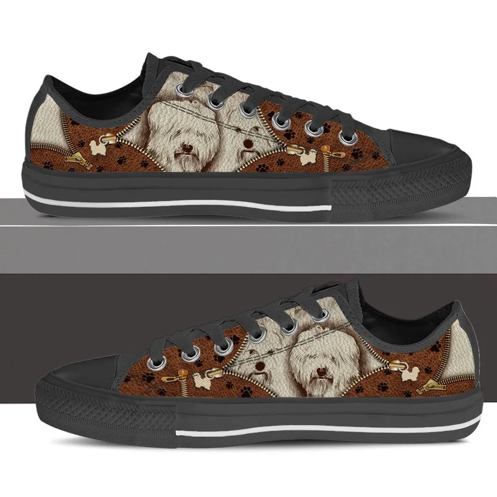 Coton De Tulear Low Top Shoes - Low Top Sneaker - Dog Walking Shoes Men Women, Dog Printed Shoes, Canvas Shoes For Men, Women