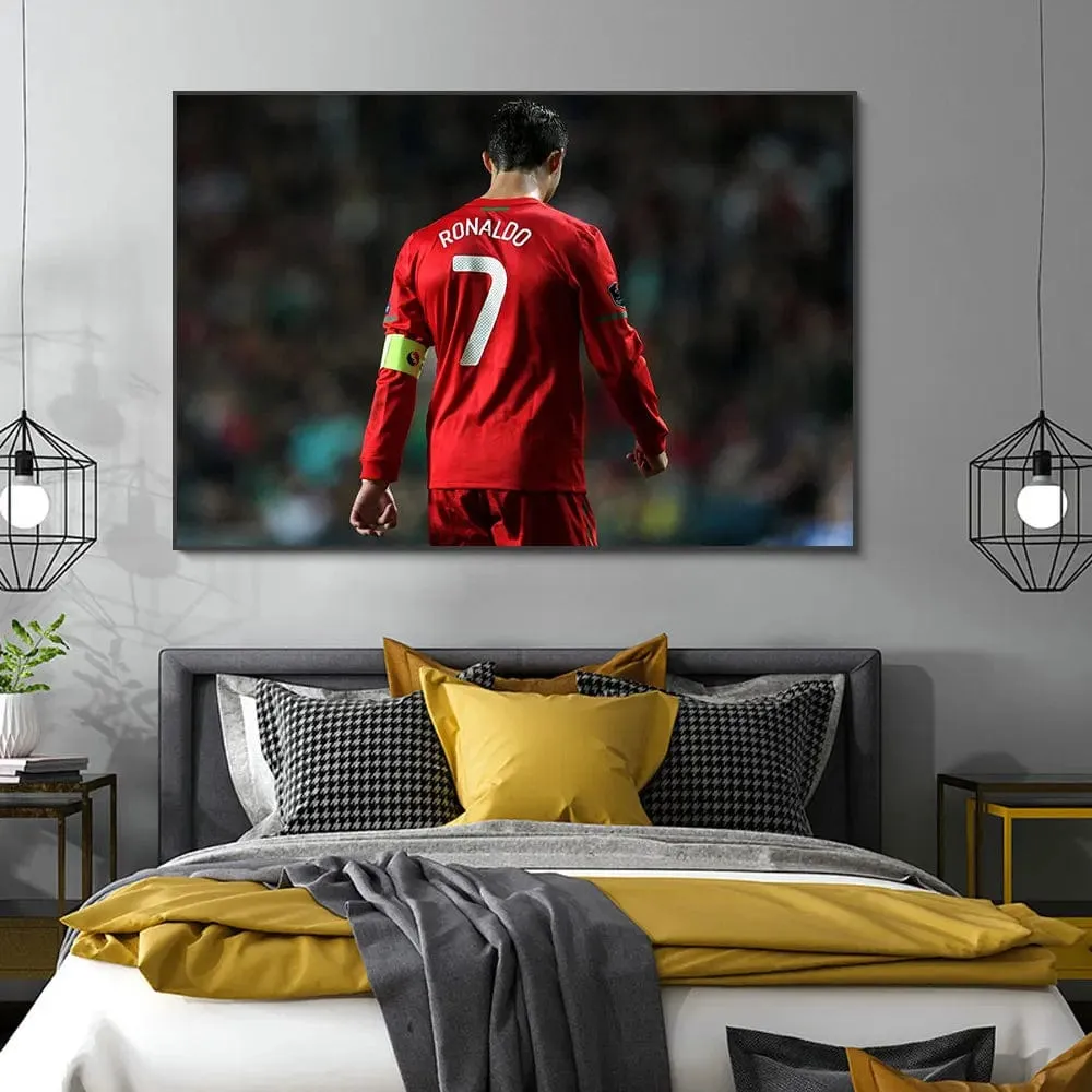 Cristiano Ronaldo Artwork Prints: Soccer Legend Portugal Football Star CR7 Canvas Wall Art