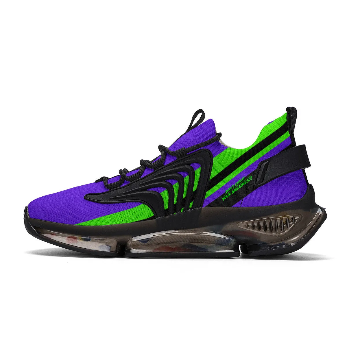 DCYG Purple & Green Air Max React Sneakers - Black