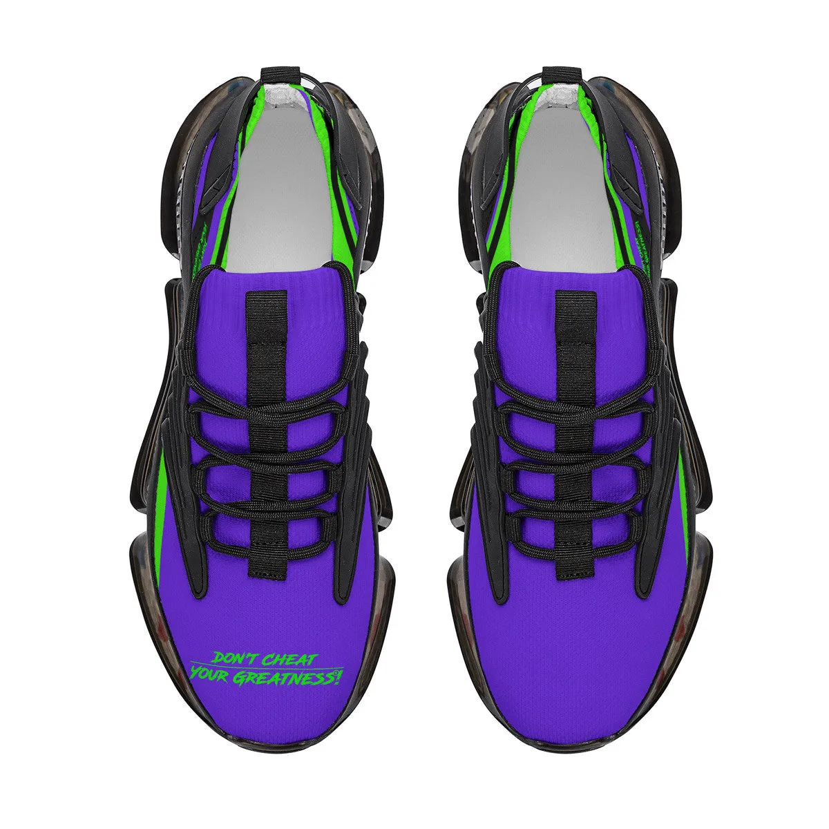 DCYG Purple & Green Air Max React Sneakers - Black