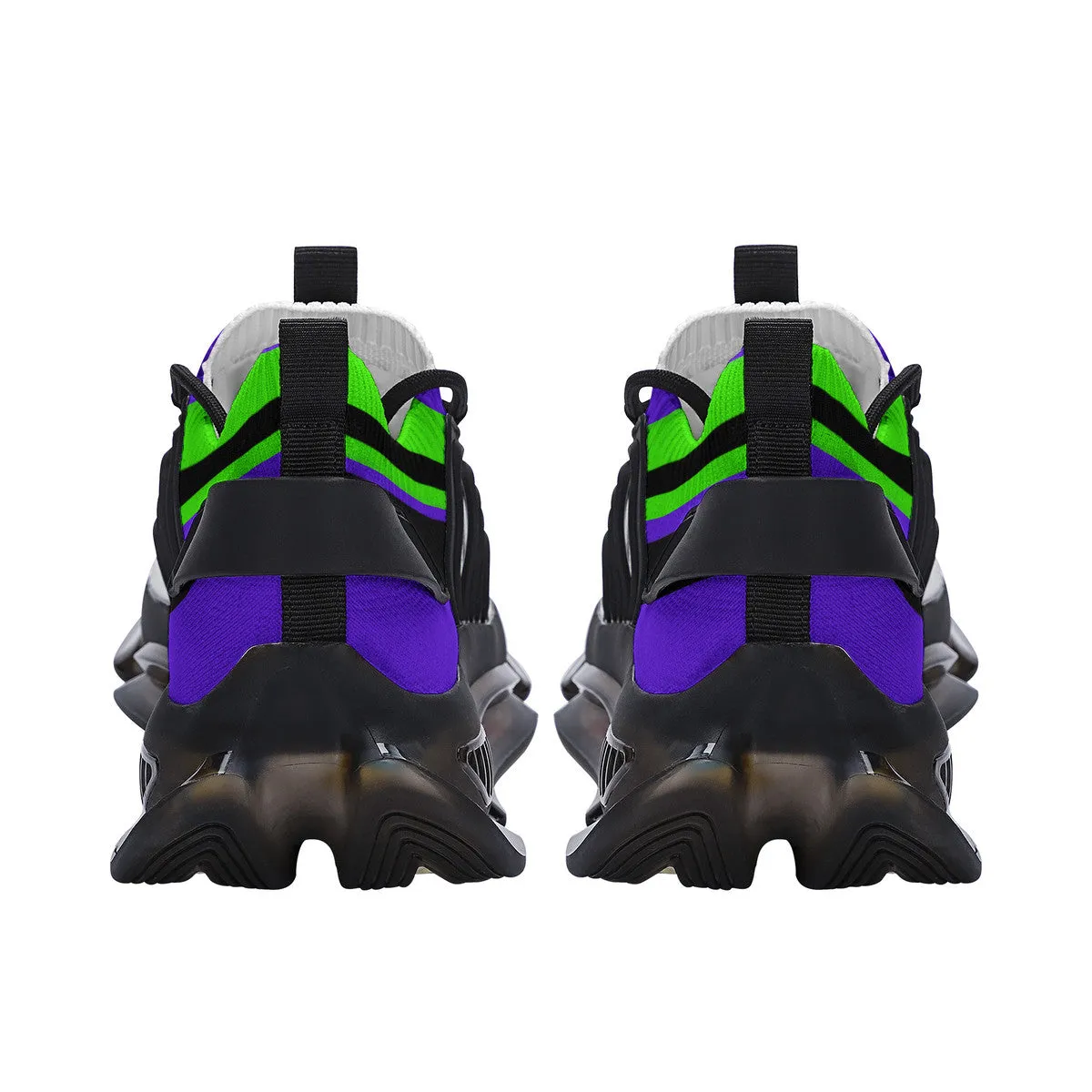 DCYG Purple & Green Air Max React Sneakers - Black