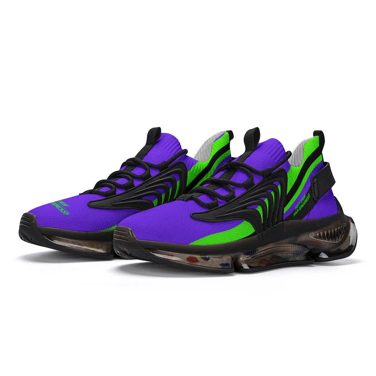 DCYG Purple & Green Air Max React Sneakers - Black